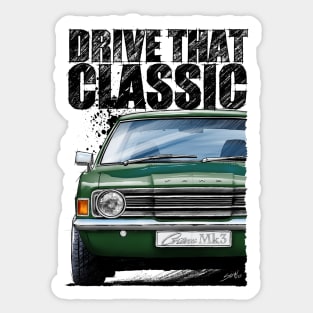 Drive that Classic Cortina mk3 Sticker